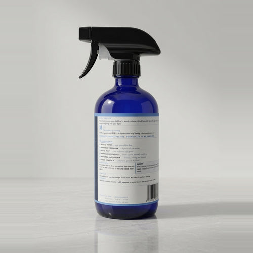 Back label of SOHJI all-purpose surface cleaner showing plant-derived ingredients and directions