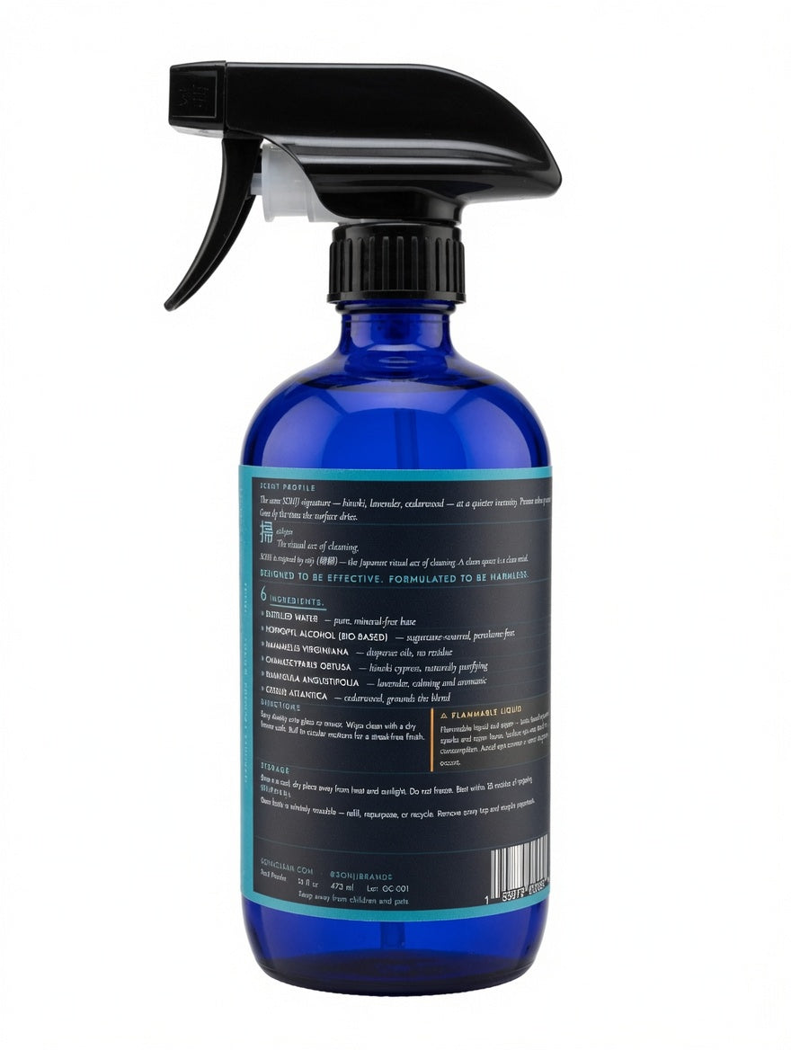 SOHJI Glass & Mirror Cleaner — 16 fl oz